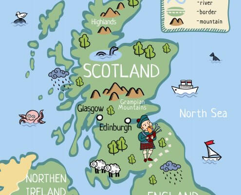 Schotland kaart