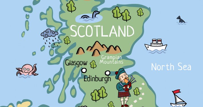 Schotland kaart