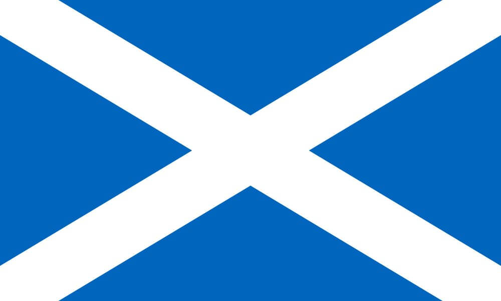 De vlag van - door Schotland